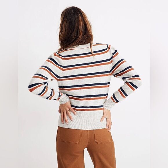 Striped Westgate V-Neck Sweater in Coziest Yarn Size XS - Picture 9 of 9